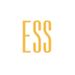 a black and yellow logo